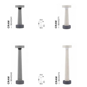 Stalp LED din ciment pentru exterior IP65 Cram White H-50cm 250697 universul-luminii.ro
