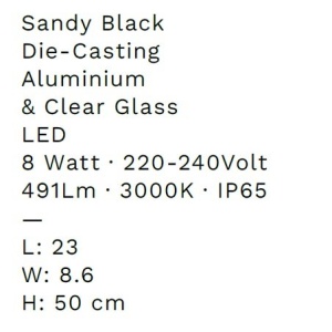 Stalp LED iluminat exterior IP65 COSMIC H-50cm 229437 universul-luminii.ro