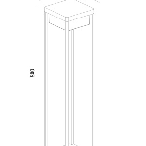Stalp LED iluminat exterior IP65, design modern Baker Street MYO021FL-L10B3K 91067 universul-luminii.ro