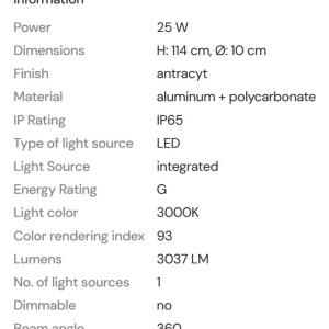 Stalp LED iluminat exterior IP65 Gardenia 25W - Img 5