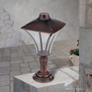 Stalp LED iluminat exterior IP65 H54cm DAIKO AL 11K/177.33 schwarz-kupfer OR