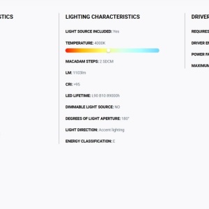Stalp LED iluminat exterior simetric 180º IP65 RUSH 80cm 4000K 218287 universul-luminii.ro