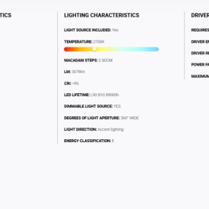 Stalp LED iluminat exterior simetric 360º wide IP65 RUSH 310cm 2700K DALI 218357 universul-luminii.ro