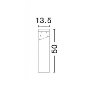 Stalp LED pentru iluminat exterior IP54 LOCK NVL-813104 79207 universul-luminii.ro