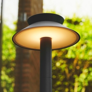 Stalp LED solar de exterior cu senzor de miscare IP44 Justina antracit 130557 universul-luminii.ro