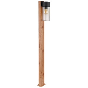 Stalp mediu pentru exterior design industrial IP44 Etsi maro, negru 134787 universul-luminii.ro