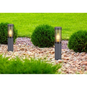 Stalp mic pentru iluminat exterior design modern IP44 Boston antracit 135707 universul-luminii.ro