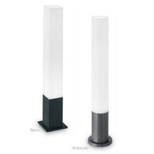 Stalp modern de exterior cu protectie IP44 EDO OUTDOOR PT1 ROUND alb 135755 176187 universul-luminii.ro