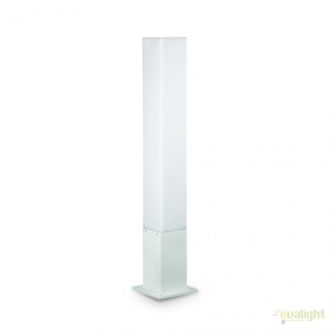 Stalp modern de exterior cu protectie IP44 EDO OUTDOOR PT1 SQUARE alb 142999