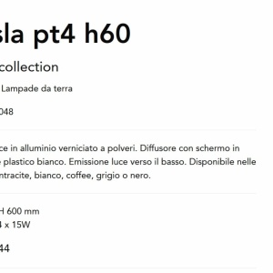 Stalp pentru iluminat exterior Tesla pt4 h60 cafeniu 143607 universul-luminii.ro