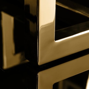 Suport pentru 5 lumanari, Auriu, ABSTRACT 50cm - Img 4