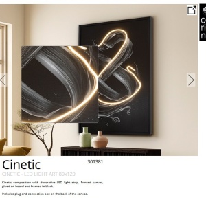 Tablou de perete decorativ cu iluminat Cinetic - Img 5