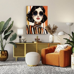 Tablou de perete decorativ Orange 90x120cm - Img 2