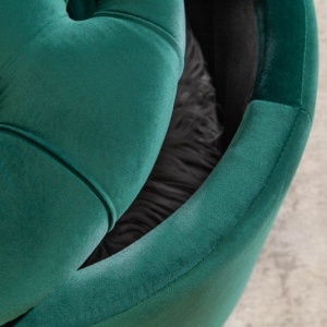 Taburete cu spatiu de depozitare Modern Barock 50cm, verde inchis - Img 5