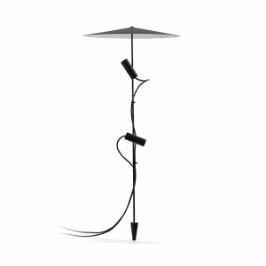Tarus cu iluminat exterior arhitectural CLAP 1030 Black spike 2L with screen 40cm