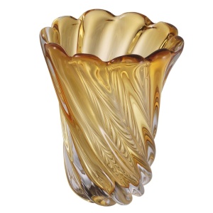 Vaza flori, Vas decorativ Contessa S, galben 115406 HZ - Img 3