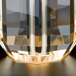 Veioza design lux cu cristal K9 ALEXIS crem/auriu 234557 universul-luminii.ro