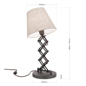 Veioza design vintage cu brat extensibil Factory 197257 universul-luminii.ro