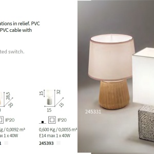 Veioza eleganta din ceramica KALI'-3 TL1 245393 IDL 82047 universul-luminii.ro