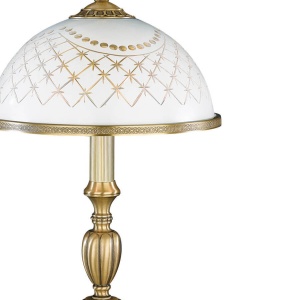 Veioza, lampa de masa clasic design italian din alama, sticla 7002 RA-P. 7002 M 102137 universul-luminii.ro