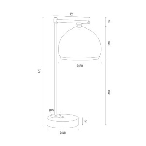 Veioza, lampa de masa clasica, eleganta Marbella plus alama 115647 universul-luminii.ro