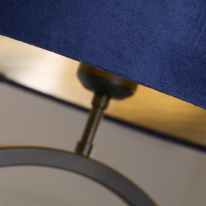 Veioza/Lampa de masa decorativa Elegant negru/navy - Img 3