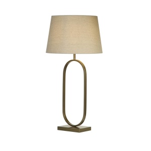 Veioza/Lampa de masa decorativa Modish bronz/natur