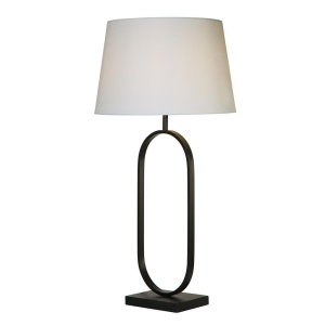 Veioza/Lampa de masa decorativa Modish negru/alb