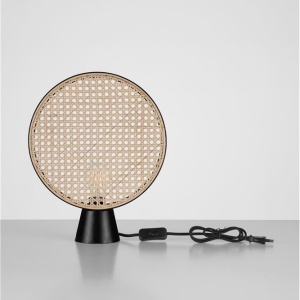 Veioza/Lampa de masa decorativa ratan natural, TIERRA D 30cm 167607 universul-luminii.ro