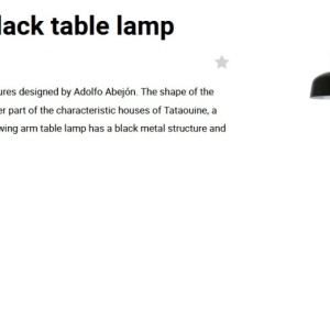 Veioza/Lampa de masa design ambiental TATAWIN negru 214447 universul-luminii.ro