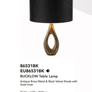 Veioza/Lampa de masa design decorativ Bucklow, negru 139867 universul-luminii.ro