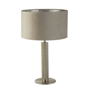 Veioza/Lampa de masa design decorativ London argintiu/taupe 139817 universul-luminii.ro