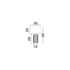 Veioza/Lampa de masa design decorativ, NAU H 48cm 243927 universul-luminii.ro