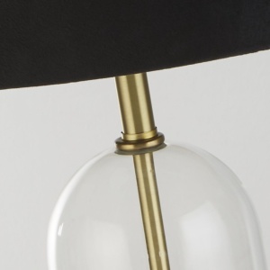 Veioza/Lampa de masa design decorativ Oxford alama, negru 139847 universul-luminii.ro