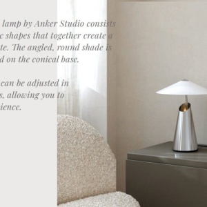 Veioza, Lampa de masa design geometric, abajur directionabil Taido maro 221197 universul-luminii.ro