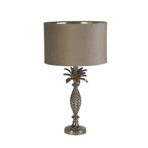 Veioza/Lampa de masa design lux elegant Belle argintiu/taupe 148947 universul-luminii.ro