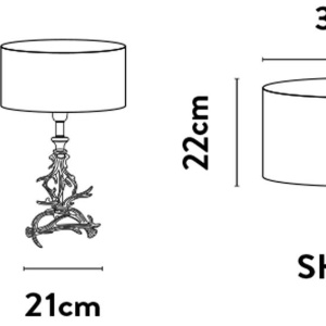 Veioza/Lampa de masa design lux elegant Belle argintiu/taupe 229197 universul-luminii.ro