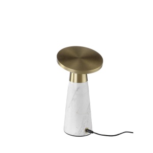 Veioza, Lampa de masa design LUX LED dimabil Calacatta marble white 116817 universul-luminii.ro