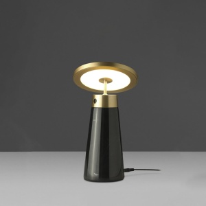Veioza, Lampa de masa design LUX LED dimabil Marquina marble black 116827 universul-luminii.ro