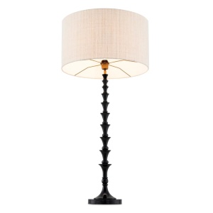 Veioza, Lampa de masa design LUX, Lemn, Tesatura, Arabella 168227 universul-luminii.ro
