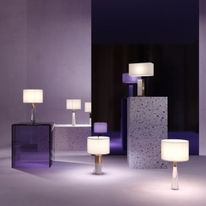 Veioza, lampa de masa design modern Bianco alama, alb 45cm 119197 universul-luminii.ro