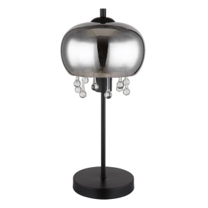 Veioza, lampa de masa design modern Corry negru, fumuriu 134727 universul-luminii.ro