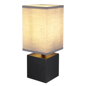 Veioza, lampa de masa design modern Valentino negru