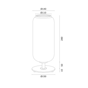 Veioza, lampa de masa design modern Valiano negru 108207 universul-luminii.ro