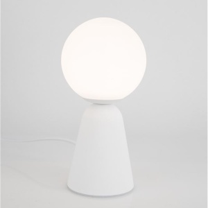 Veioza, lampa de masa design modern ZERO gips alb NVL-9577011 94837 universul-luminii.ro