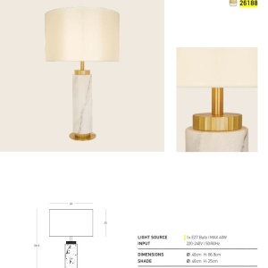 Veioza, Lampa de masa din ceramica FINO - Img 5