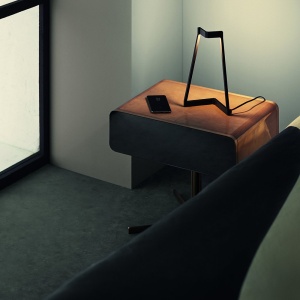 Veioza/Lampa de masa LED design modern MINIMAL gold 132907 universul-luminii.ro