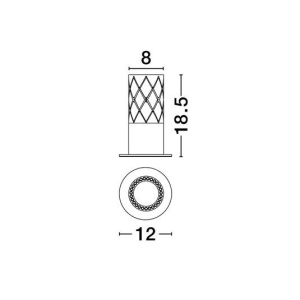 Veioza, Lampa de masa LED PHOS auriu 630997 universul-luminii.ro