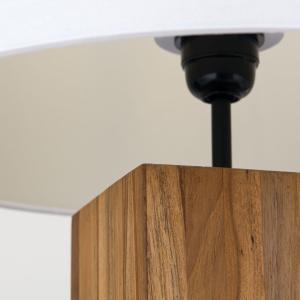Veioza/Lampa de masa lemn design decorativ DALLAS 235157 universul-luminii.ro