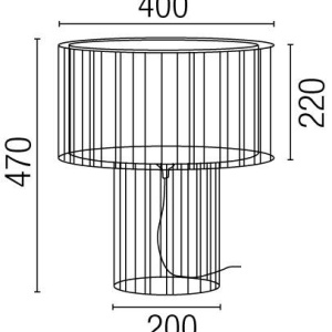Veioza, lampa de masa Linda 29311 51407 universul-luminii.ro